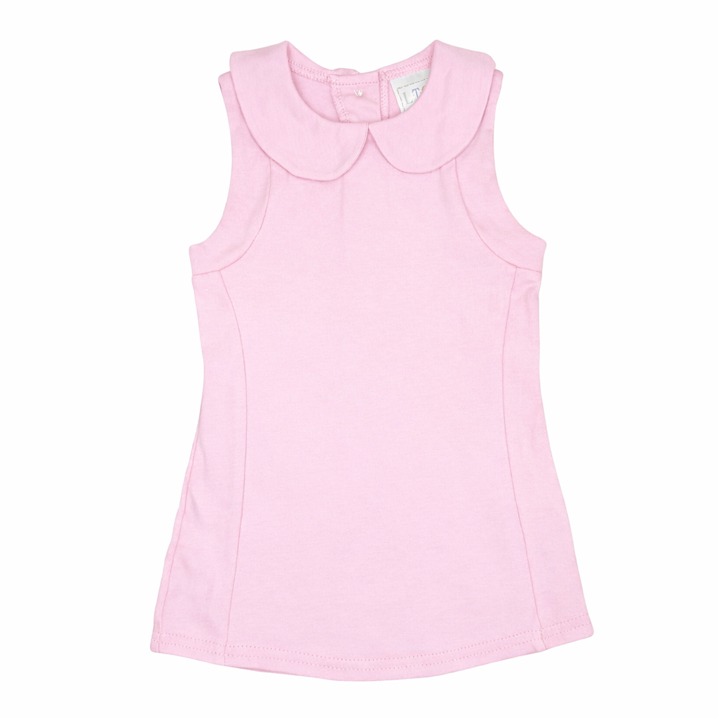 (Sizing Updated) Girls Peter Pan Collar Tennis Dress: Baby Blue / 4t