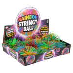 3.5" RAINBOW STRINGY BALL