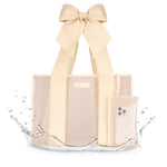 Special Edition Bow Ecru Raffia Jelly Tote With Phone Pouch