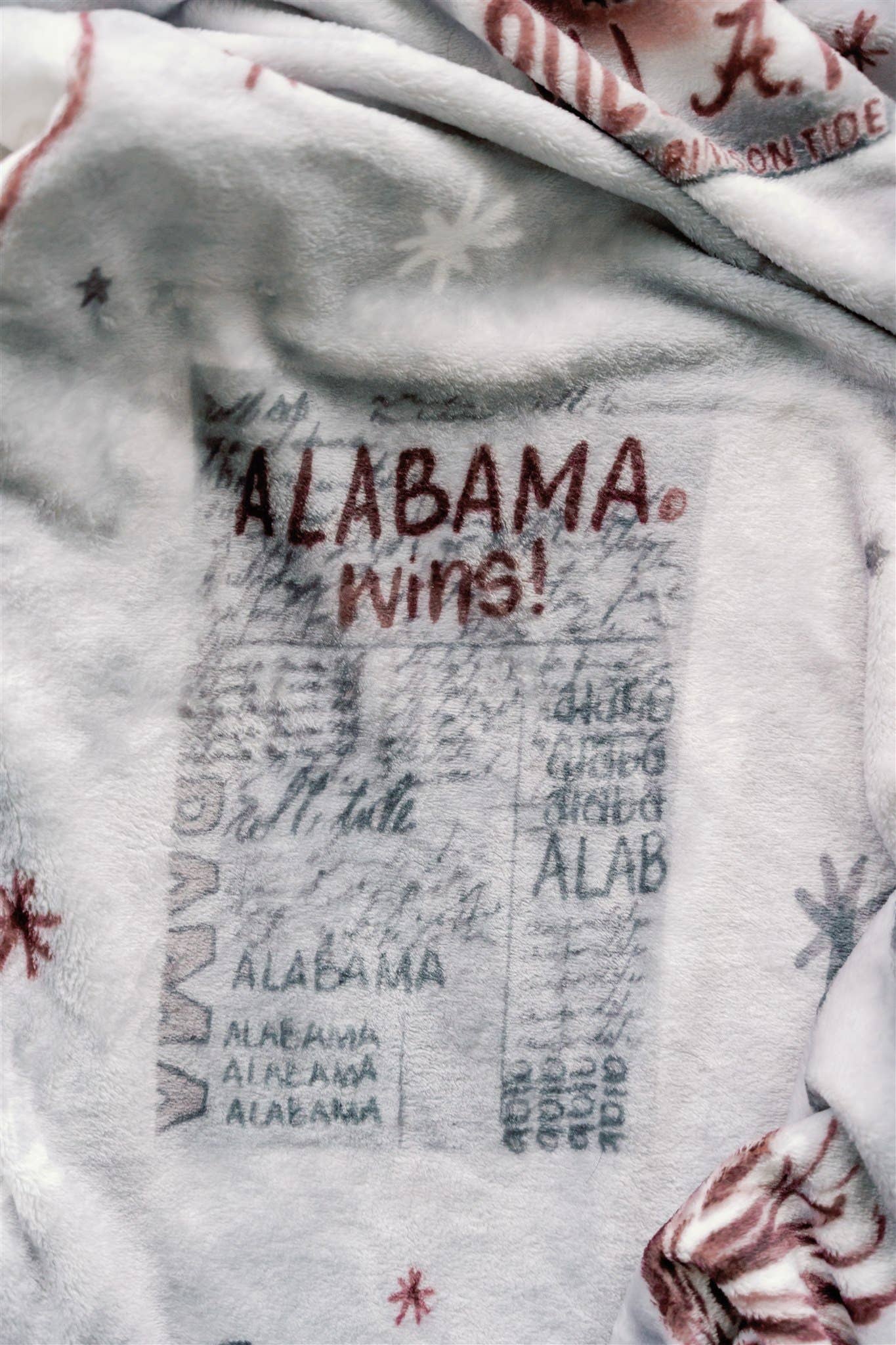 University of Alabama Flannel Fleece Blanket