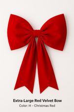 🎀 Extra-Large Red Velvet Bow – 27.5” Statement Decor