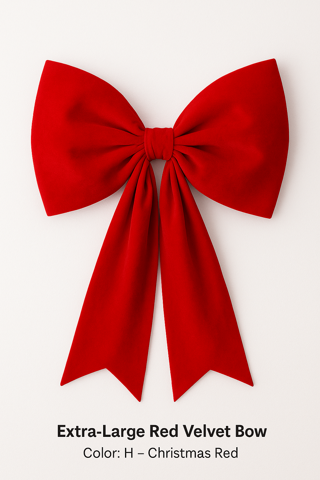 🎀 Extra-Large Red Velvet Bow – 27.5” Statement Decor
