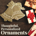 Gold Double Bell Christmas Ornament