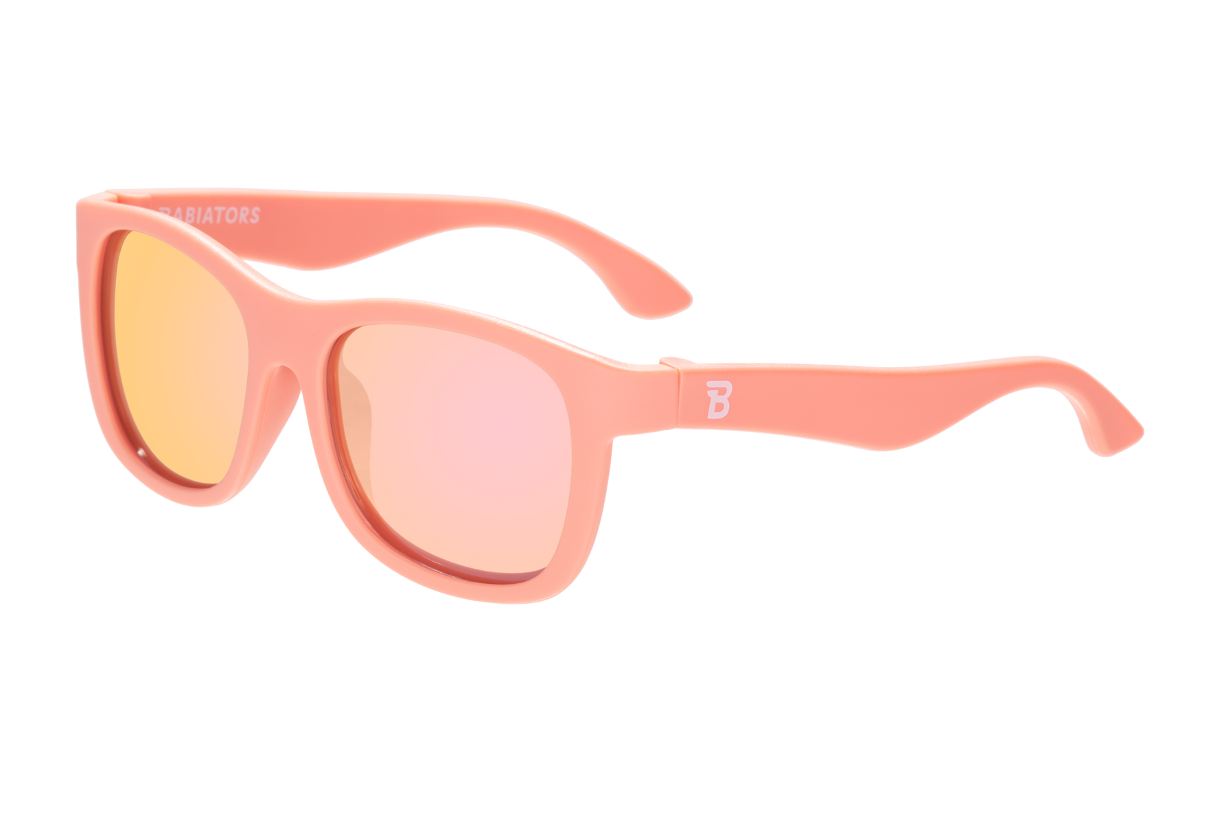 Perfect Papaya Polarized Kid Sunglasses w/ Peach Mirror Lens: Ages 6+