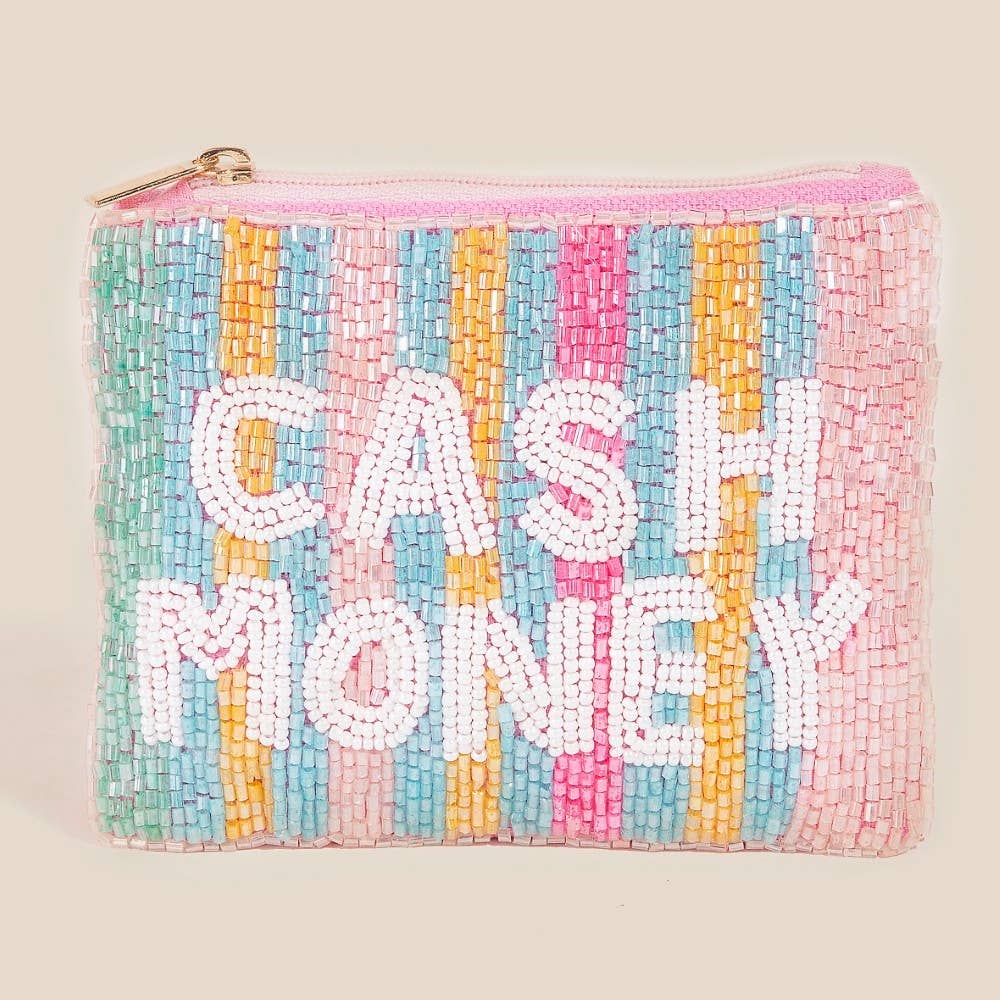 Cash Money Print Coin Purse