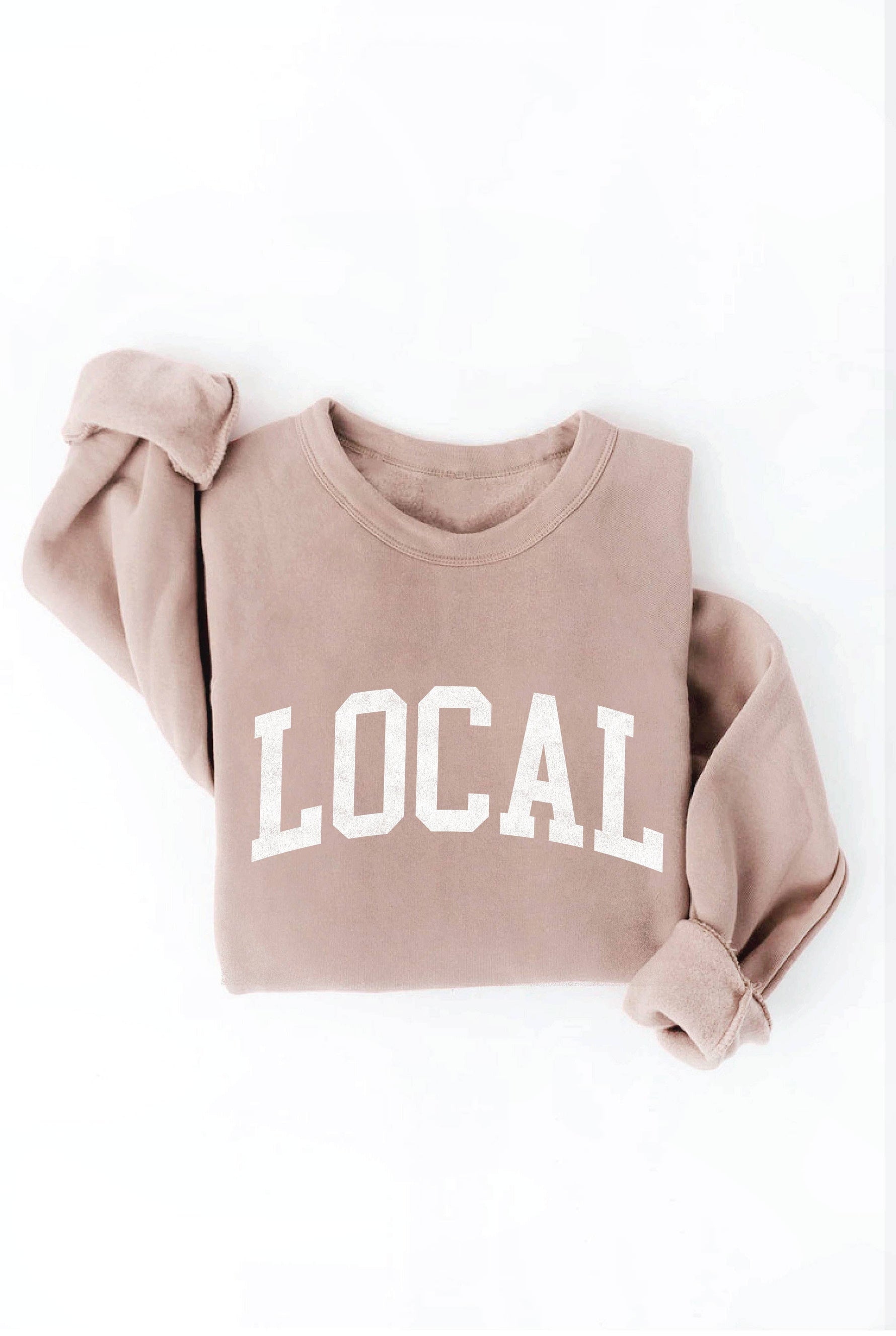 LOCAL graphic sweatshirt: VINTAGE WHITE LONG SLEEVE / S