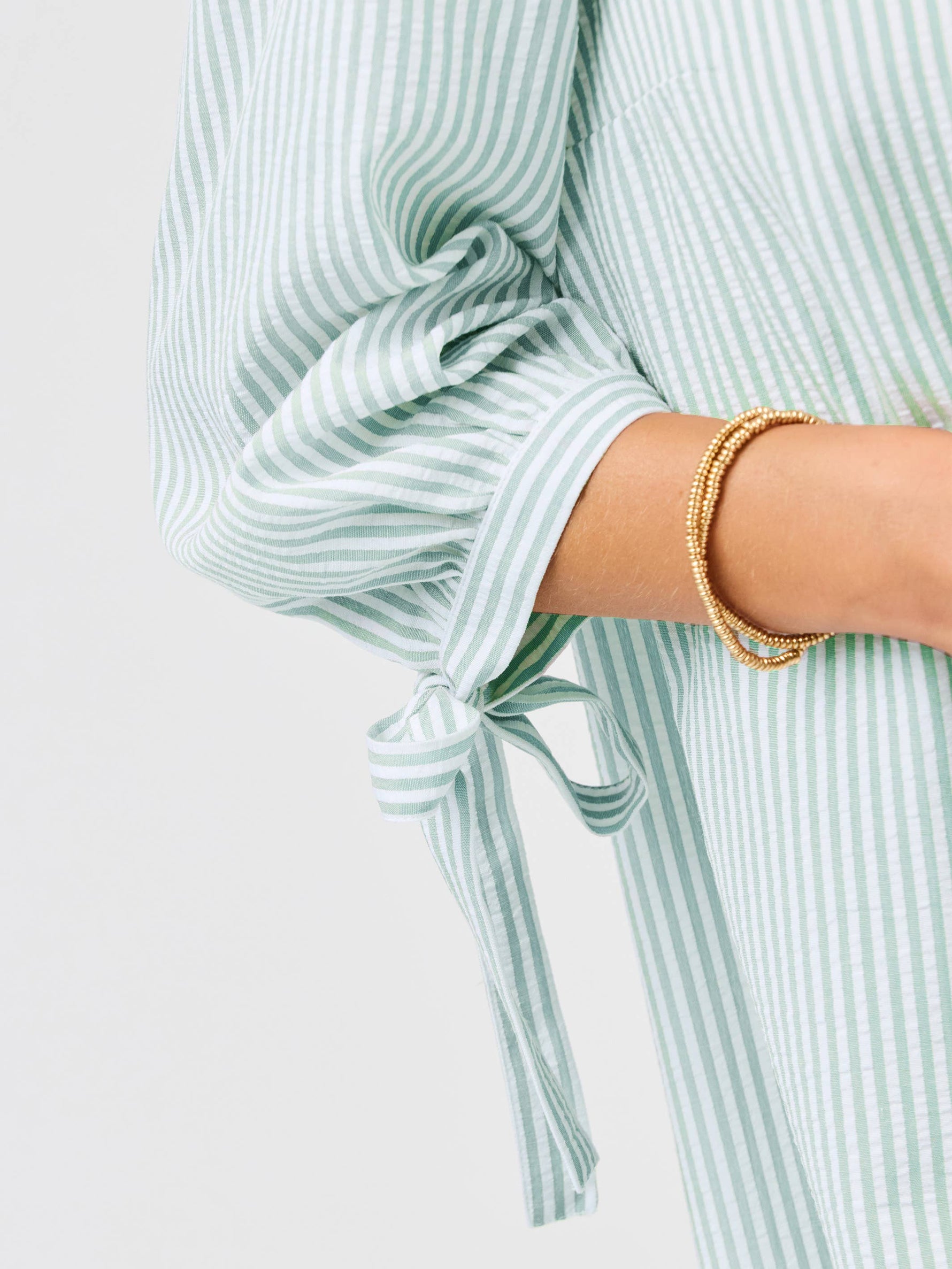 Lainey Dress | Seafoam/White: XS