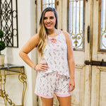 Champagne Dreams Sleep Cami   Light Pink/Mauve/White -Asst: Light Pink/Mauve/White / Small