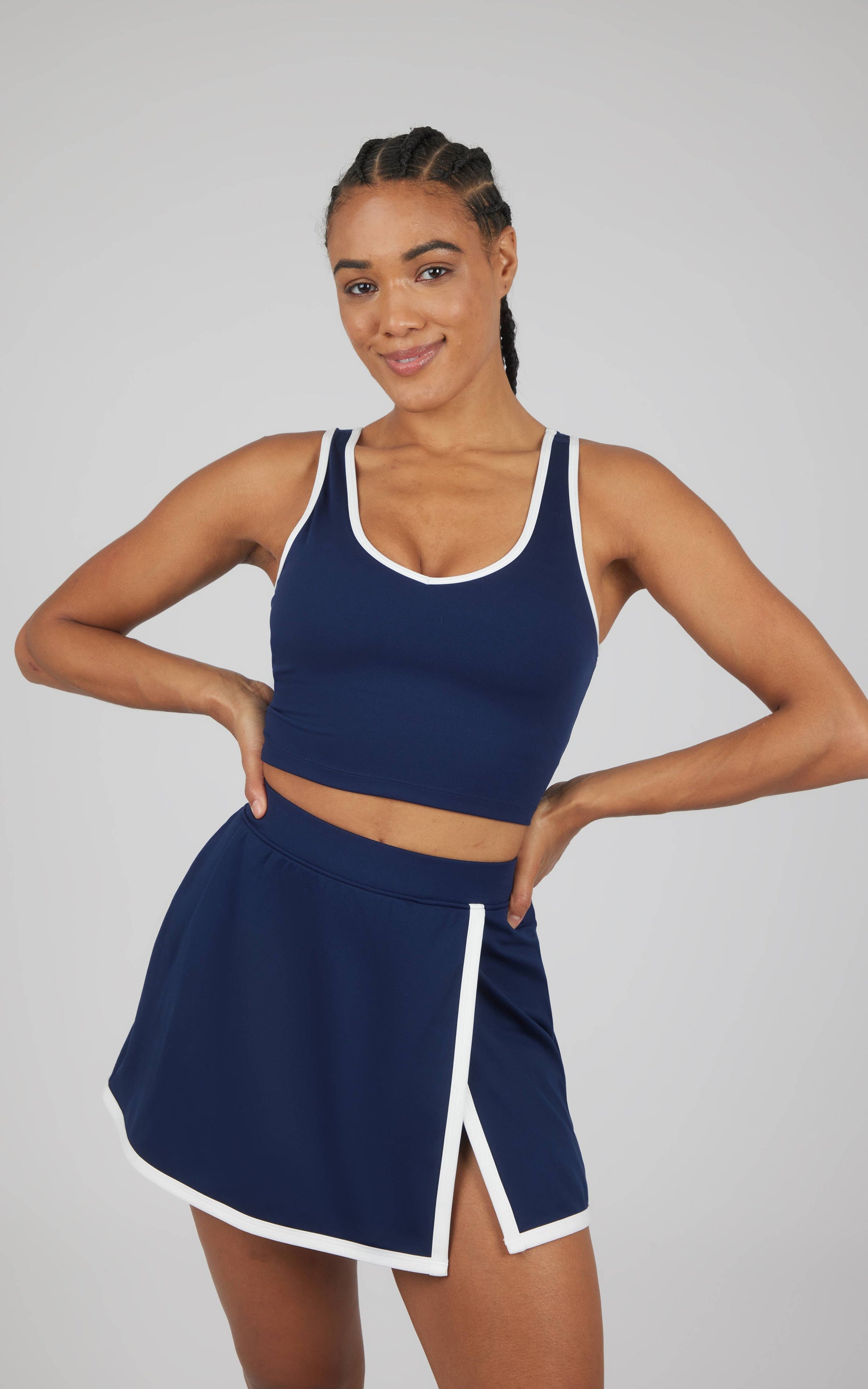 Women's Tank with Bra and Skort with Contrast Detail - Set: Naval Academy