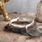 Luna Links – Silver Boho Bangles Collection: Crosses