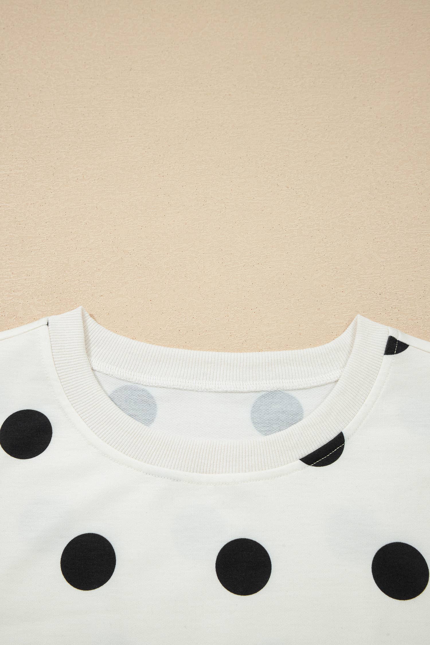 Plus Polka Dot Print Tank Split Mini Skort 2pcs Set: White / L