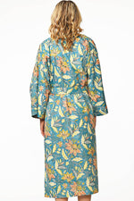 Lalita Block Print Kimono Robes: Indigo