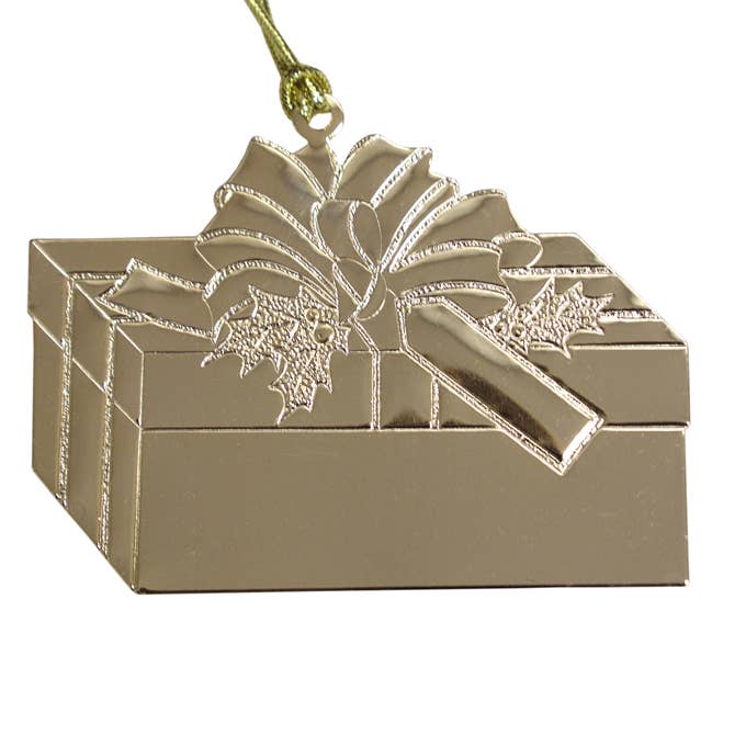 Custom Gold Christmas Tree Ornament