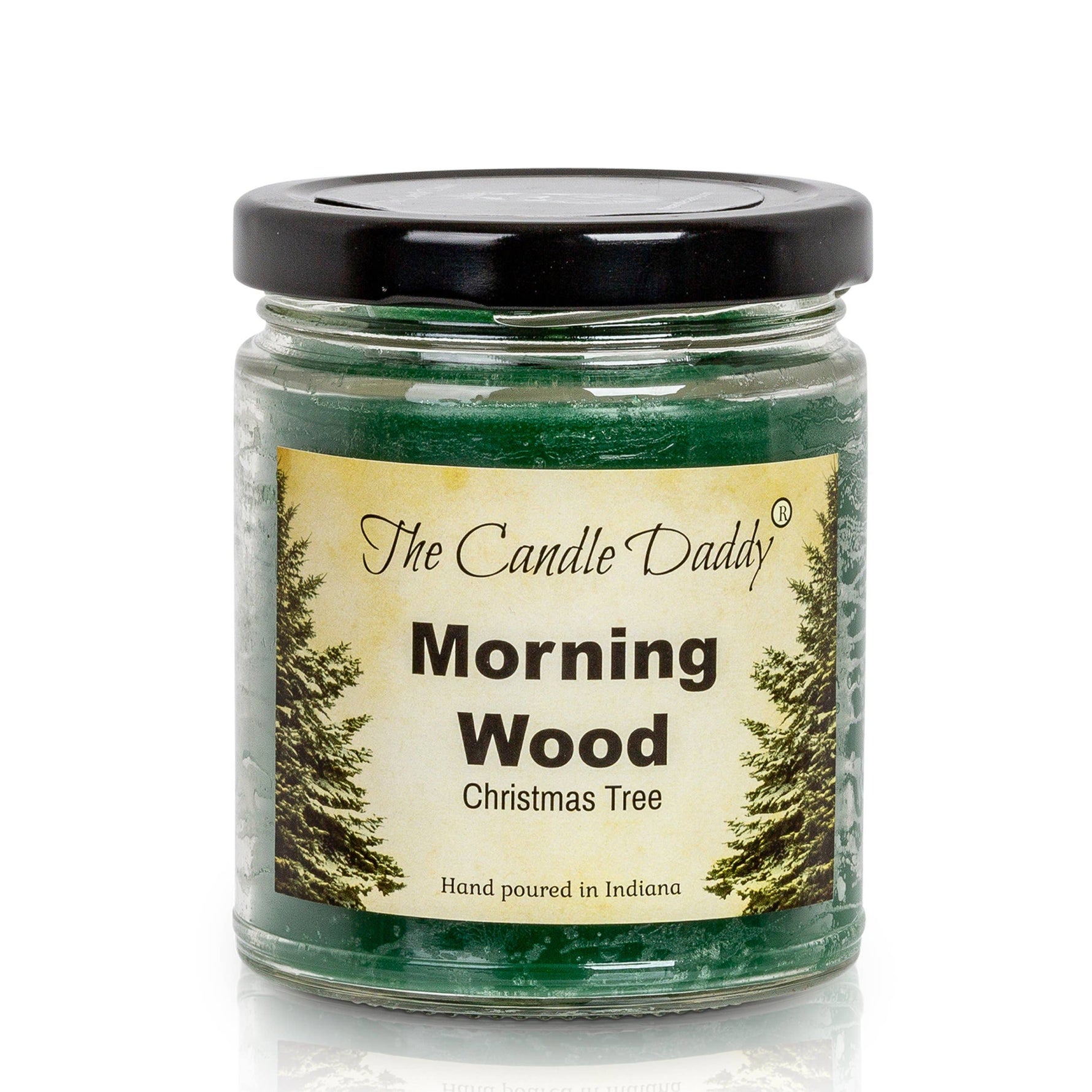 Morning Wood Christmas Holiday Candle - Funny Blue