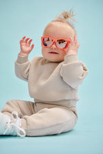 Perfect Papaya Polarized Kid Sunglasses w/ Peach Mirror Lens: Ages 6+
