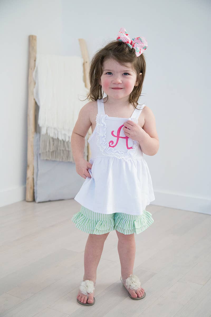 SALE Lace Detailed Tank Top - White: 5t