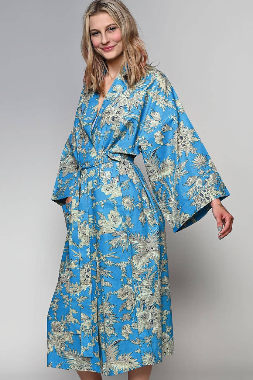 Rani Kimono Robes: Indigo