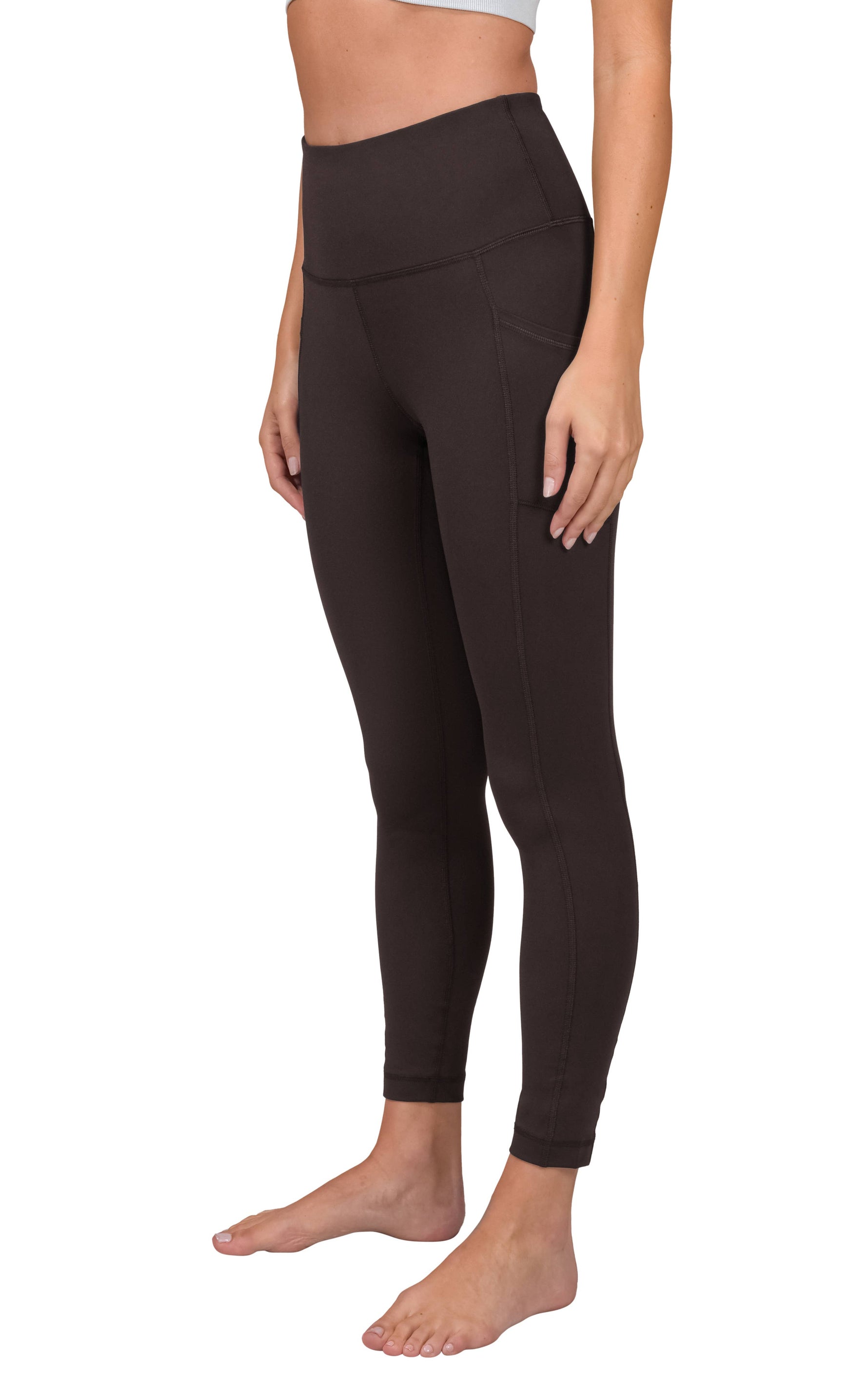 90 Degree by Reflex - Women's Side Pocket Ankle Leggings: RICH PINE