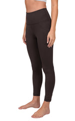 90 Degree by Reflex - Women's Side Pocket Ankle Leggings: CHOCOLATE MOUSSE