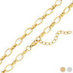 18K Gold PVD Statement Chain Necklace: Gold