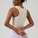 Women's sports-style vest: Pink / M
