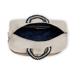 Nantucket Weekender Duffel: Natural and Navy