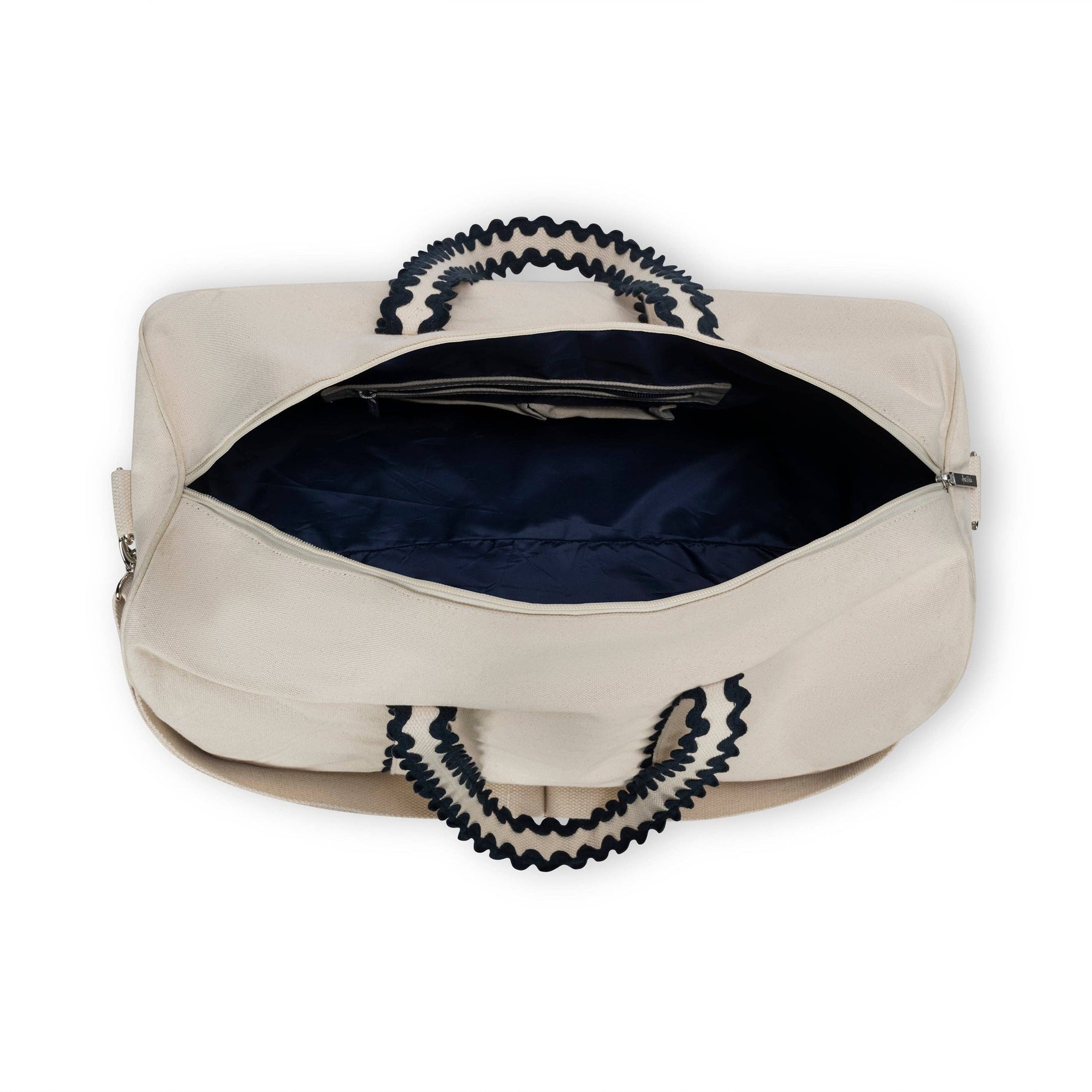 Nantucket Weekender Duffel: Natural and Navy