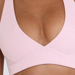 Women's Tennis Set:Halterneck Tank Top And Cross-Waist Skirt: Pink / L