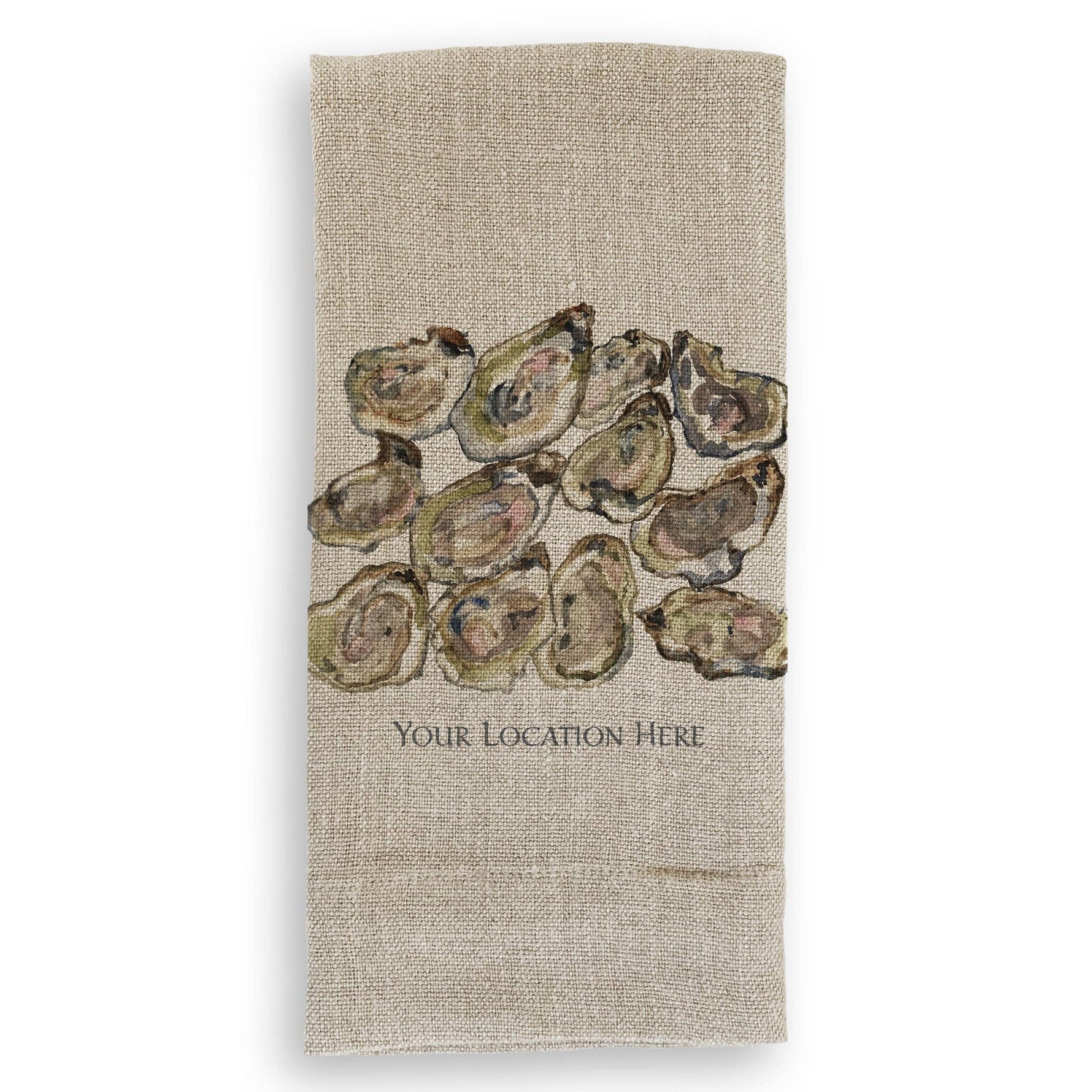 A Dozen Oysters with Location: Dishtowel / -