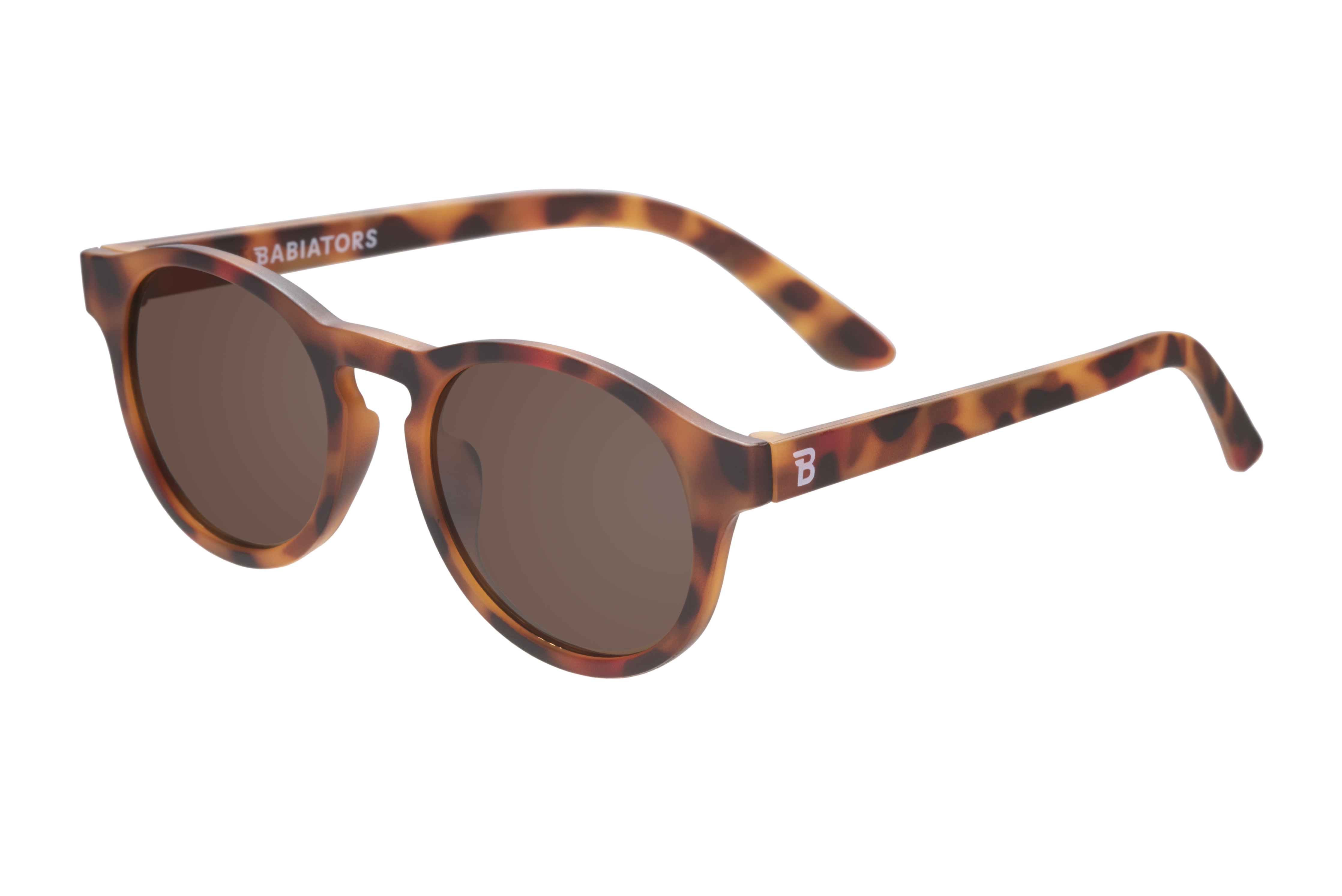 Tortoise Shell Gradient Lens Polarized Keyhole Sunglasses: Ages 0-2