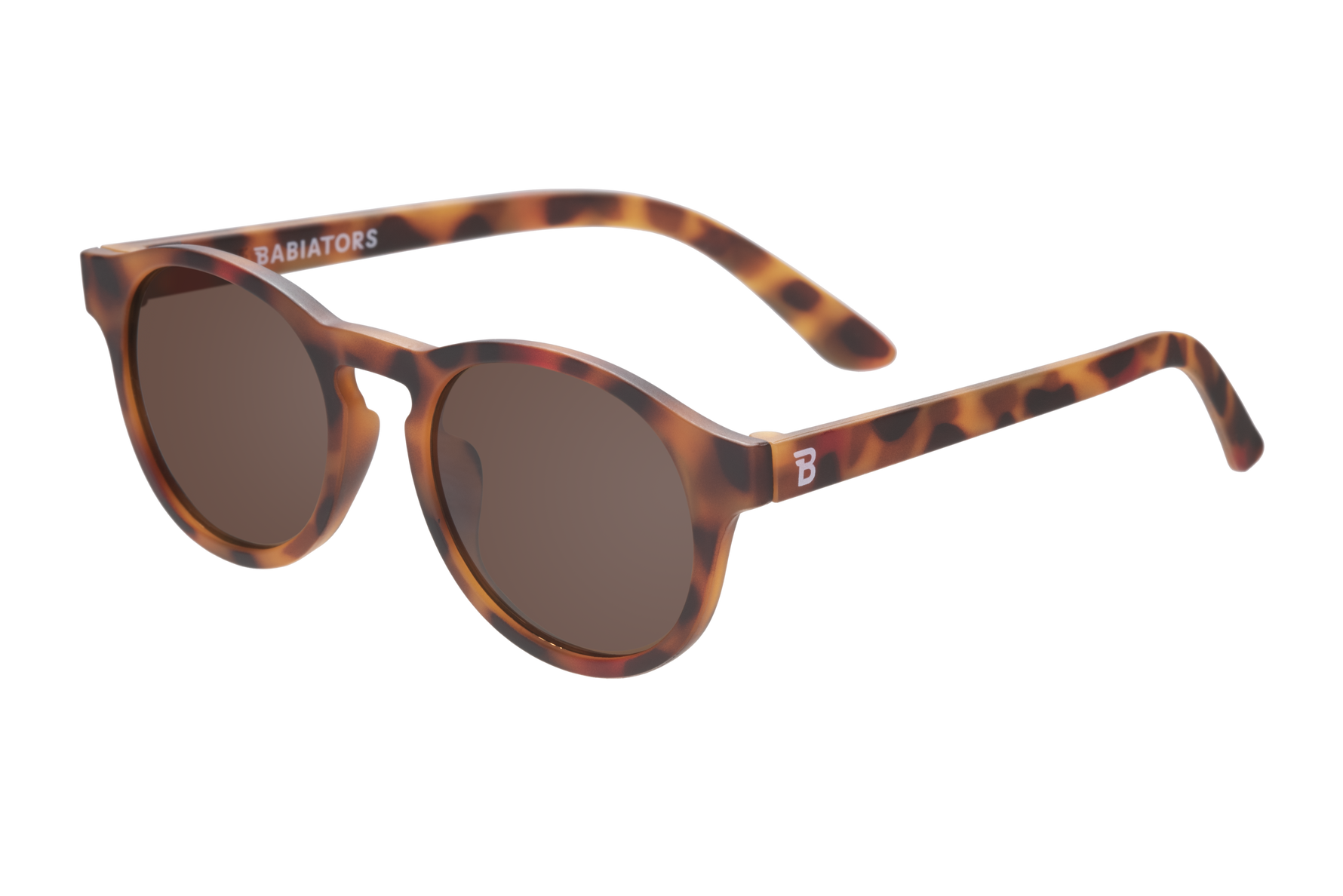Tortoise Shell Gradient Lens Polarized Keyhole Sunglasses: Ages 0-2