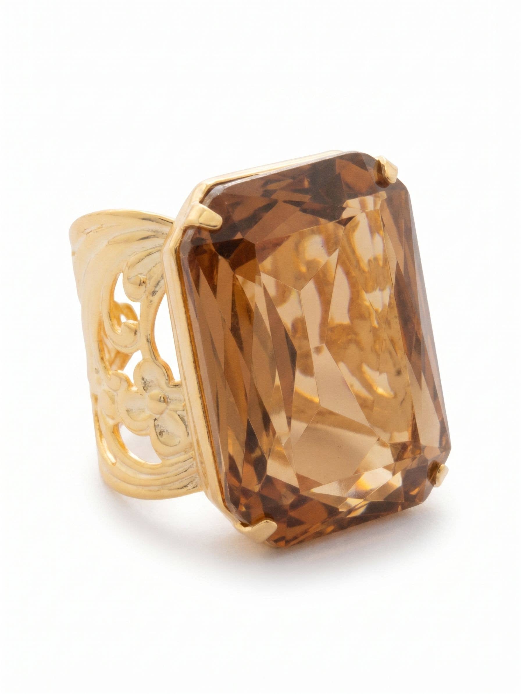 Viretta Adjustable Cocktail Ring - RBT67BGLC: Beige