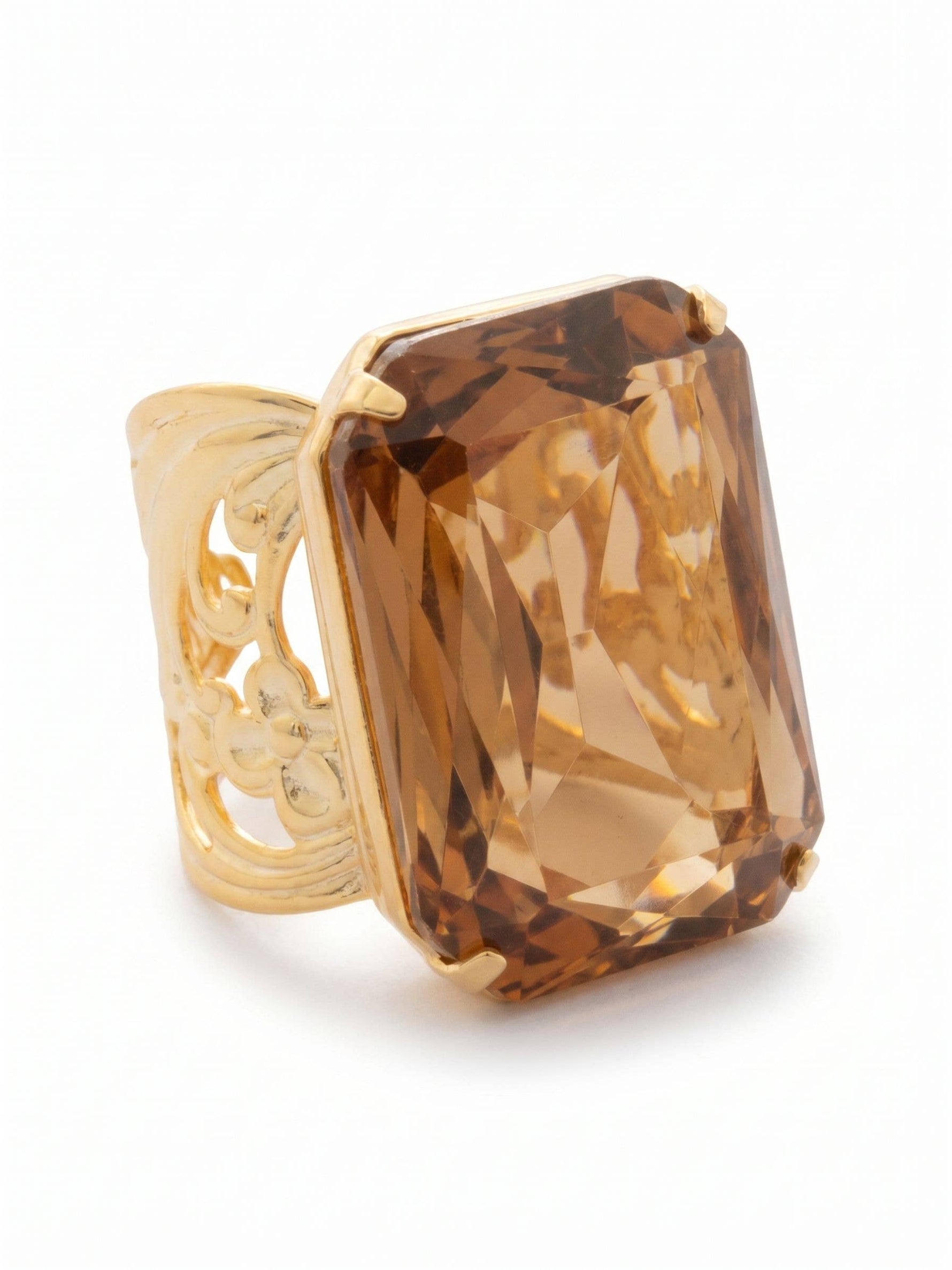 Viretta Adjustable Cocktail Ring - RBT67BGLC: Beige