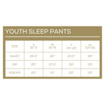 Youth Telluride Plaid Sleep Pants   Dark Green/Red/Blue   -Asst.: XLarge (14-16)