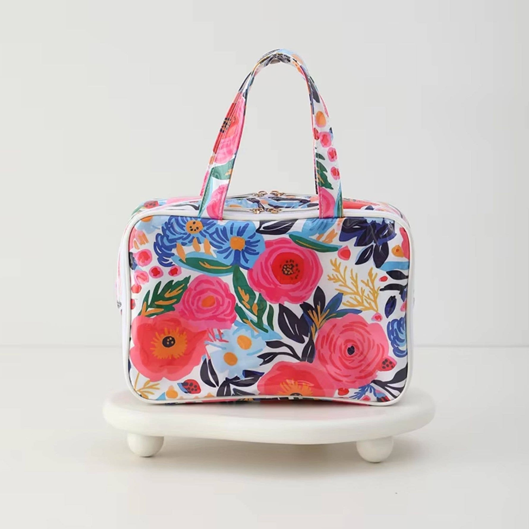 Waterproof Cosmetic Case PVC Make up Bag Bloom Abroad