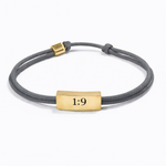 Sentiment Cord Bracelet-Joshua 1:9