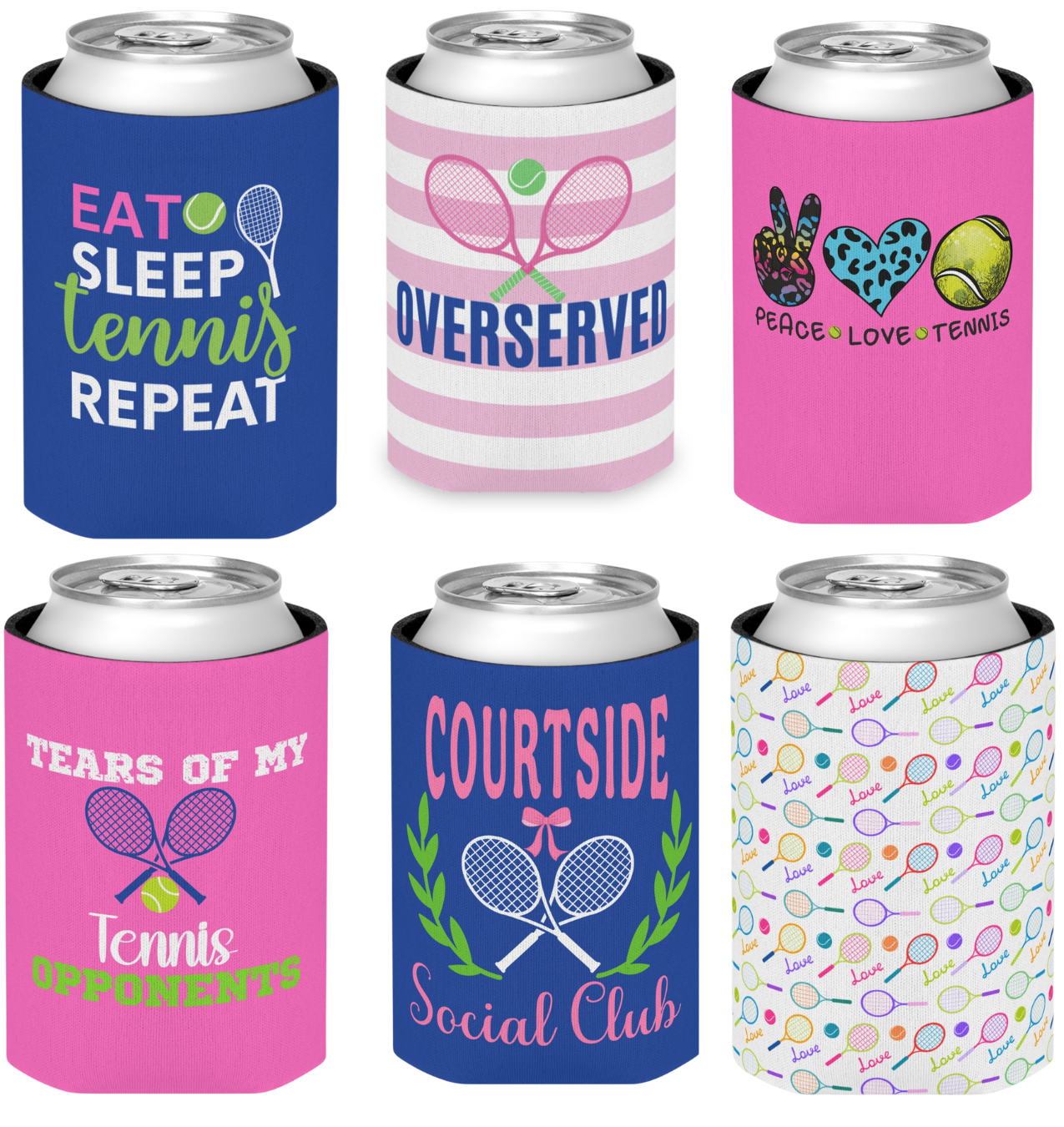 Tennis Can Coolers: Over Served