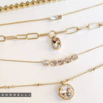 Bindi Pendant Necklace - NFL13BGCRY: Clear