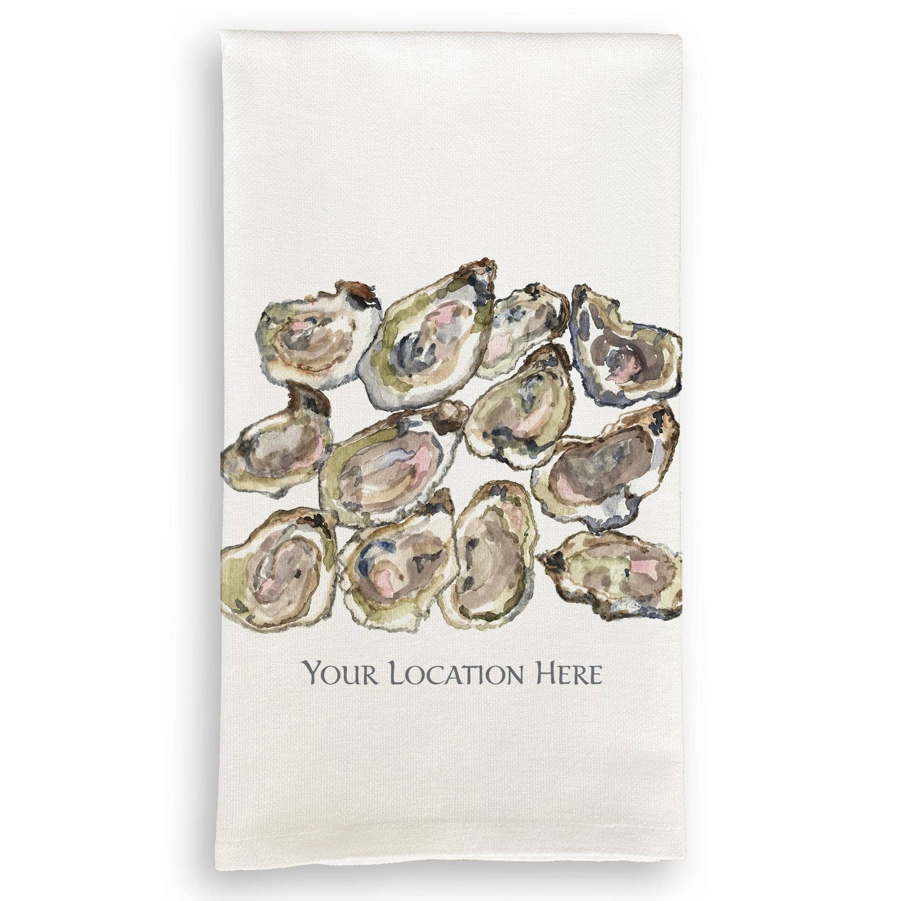 A Dozen Oysters with Location: Dishtowel / -