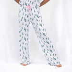 Christmas Cheers Sleep Pants    White/Spruce/Light Pink  : XSmall