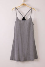 ND32119 - Textured Checkered Knit Activewear Tennis Dress: KELLY GREEN / S-M-L/2-2-2