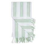 Romy 50x70" Indoor/Outdoor Recycled Woven Throw Blanket: Blue