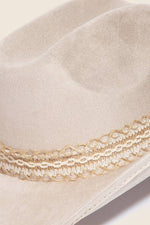 Intricate Layered Braided Strap Cowboy Hat