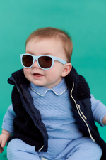 Baby Blue with Amber Lens Navigator Baby & Kids Sunglasses: Ages 0-2