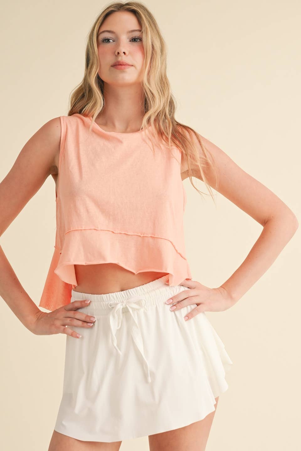 Perfect Layer Sleeveless Top: Pink / M