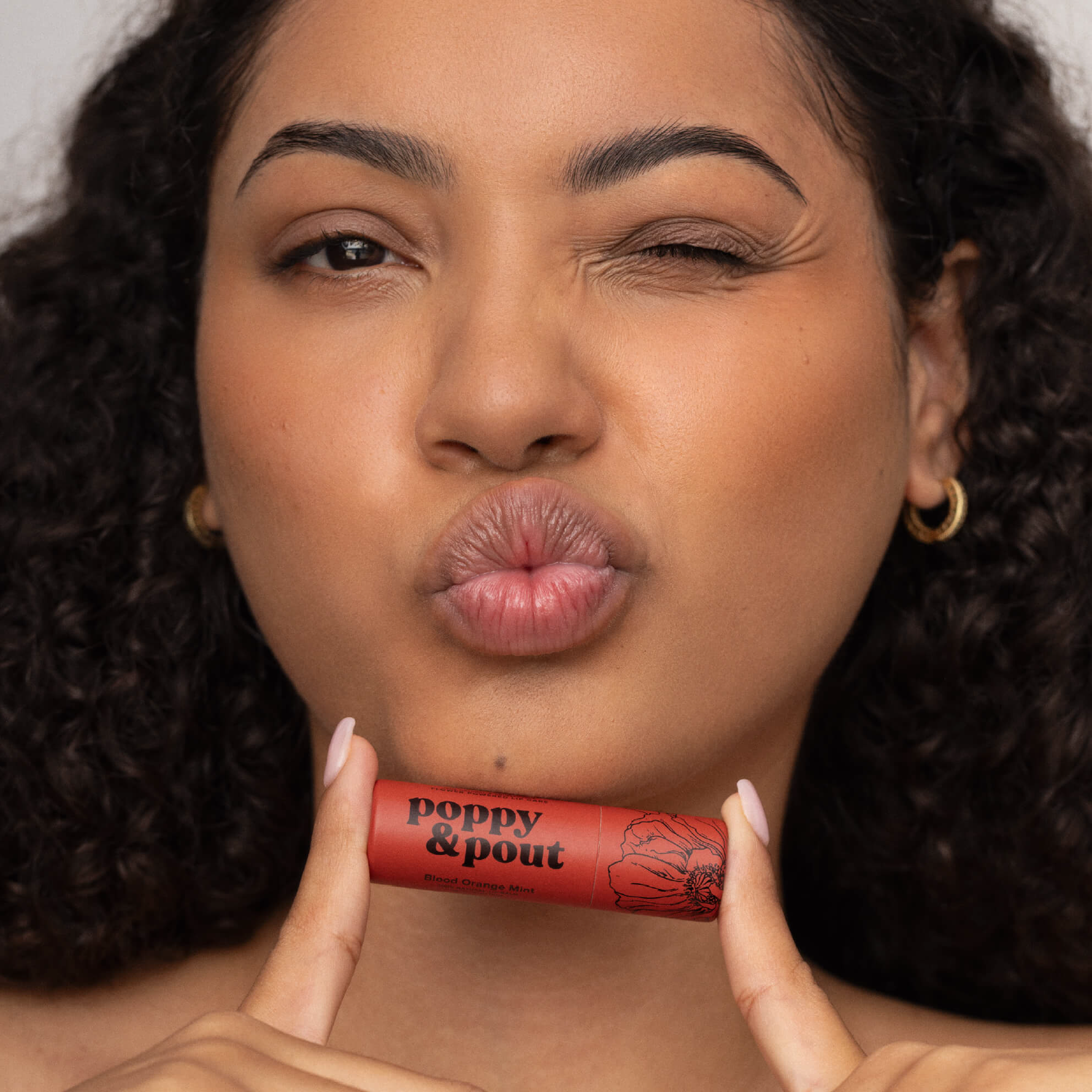 Poppy & Pout Lip Balm, Blood Orange Mint