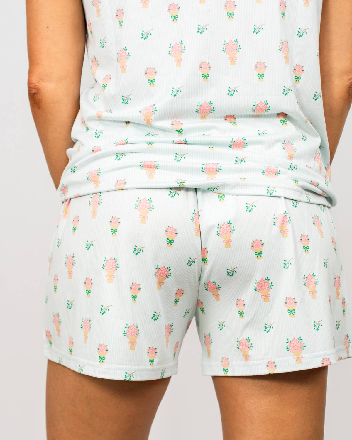 Love Blooms Here Sleep Shorts   White/Multi   -Asst.: Medium