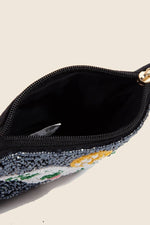 Pickle Ball Seed Beaded Coin Purse