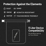 Pelican Marine Waterproof 5L Dry Bag (Stealth Black) - Phone Pouch: Stealth Black