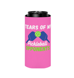 Pickleball Coozie - 12oz Slim Can Holder Sleeve: Pickleball Queen